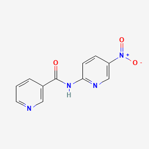 molecular formula C11H8N4O3 B4907224 N-(5-nitro-2-pyridinyl)nicotinamide 