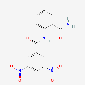 N-[2-(aminocarbonyl)phenyl]-3,5-dinitrobenzamide