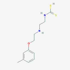 (2-{[2-(3-methylphenoxy)ethyl]amino}ethyl)carbamodithioic acid