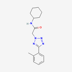 N-cyclohexyl-2-[5-(2-methylphenyl)-2H-tetrazol-2-yl]acetamide