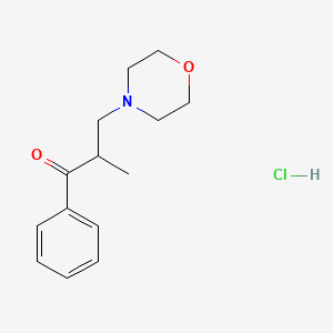 2-methyl-3-(4-morpholinyl)-1-phenyl-1-propanone hydrochloride