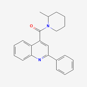 molecular formula C22H22N2O B4907297 4-[(2-methyl-1-piperidinyl)carbonyl]-2-phenylquinoline 