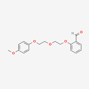 2-{2-[2-(4-methoxyphenoxy)ethoxy]ethoxy}benzaldehyde