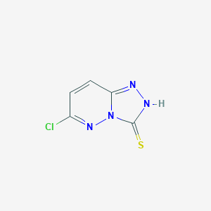 molecular formula C5H3ClN4S B049073 6-氯[1,2,4]三唑并[4,3-b]哒嗪-3-硫醇 CAS No. 111317-12-5