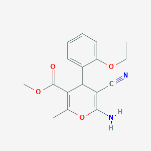 methyl 6-amino-5-cyano-4-(2-ethoxyphenyl)-2-methyl-4H-pyran-3-carboxylate