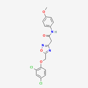 2-{5-[(2,4-dichlorophenoxy)methyl]-1,2,4-oxadiazol-3-yl}-N-(4-methoxyphenyl)acetamide