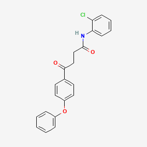 molecular formula C22H18ClNO3 B4907321 N-(2-chlorophenyl)-4-oxo-4-(4-phenoxyphenyl)butanamide 