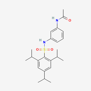 molecular formula C23H32N2O3S B4907338 N-(3-{[(2,4,6-triisopropylphenyl)sulfonyl]amino}phenyl)acetamide 