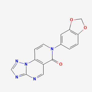 7-(1,3-benzodioxol-5-yl)pyrido[3,4-e][1,2,4]triazolo[1,5-a]pyrimidin-6(7H)-one