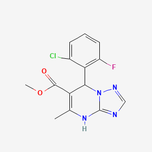 methyl 7-(2-chloro-6-fluorophenyl)-5-methyl-4,7-dihydro[1,2,4]triazolo[1,5-a]pyrimidine-6-carboxylate