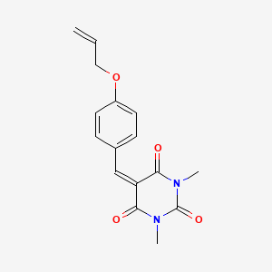 molecular formula C16H16N2O4 B4907452 5-[4-(allyloxy)benzylidene]-1,3-dimethyl-2,4,6(1H,3H,5H)-pyrimidinetrione 