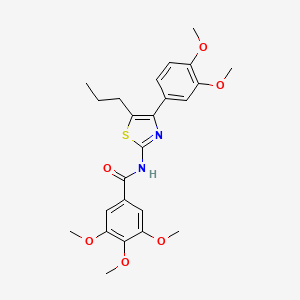 N-[4-(3,4-dimethoxyphenyl)-5-propyl-1,3-thiazol-2-yl]-3,4,5-trimethoxybenzamide