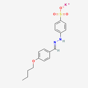 molecular formula C17H19KN2O4S B4907476 potassium 4-[2-(4-butoxybenzylidene)hydrazino]benzenesulfonate 