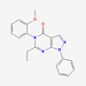 6-ethyl-5-(2-methoxyphenyl)-1-phenyl-1,5-dihydro-4H-pyrazolo[3,4-d]pyrimidin-4-one