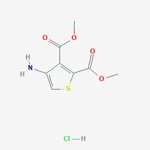 molecular formula C8H10ClNO4S B049075 4-氨基噻吩-2,3-二甲酸二甲酯盐酸盐 CAS No. 121071-71-4