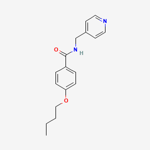 molecular formula C17H20N2O2 B4907550 4-butoxy-N-(4-pyridinylmethyl)benzamide 