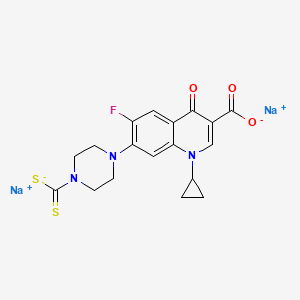 molecular formula C18H16FN3Na2O3S2 B4907578 disodium 7-(4-carbodithioato-1-piperazinyl)-1-cyclopropyl-6-fluoro-4-oxo-1,4-dihydro-3-quinolinecarboxylate 