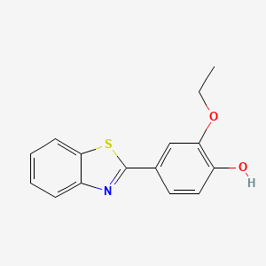 molecular formula C15H13NO2S B4907608 4-(1,3-benzothiazol-2-yl)-2-ethoxyphenol CAS No. 6265-95-8