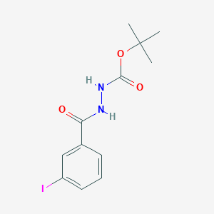 molecular formula C12H15IN2O3 B4907609 tert-butyl 2-(3-iodobenzoyl)hydrazinecarboxylate 