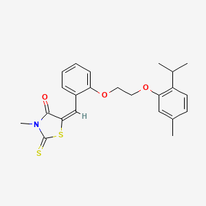 5-{2-[2-(2-isopropyl-5-methylphenoxy)ethoxy]benzylidene}-3-methyl-2-thioxo-1,3-thiazolidin-4-one