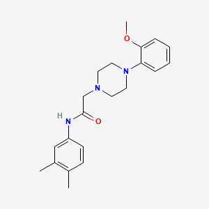 N-(3,4-dimethylphenyl)-2-[4-(2-methoxyphenyl)-1-piperazinyl]acetamide