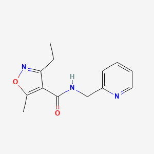 3-ethyl-5-methyl-N-(2-pyridinylmethyl)-4-isoxazolecarboxamide