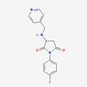 1-(4-fluorophenyl)-3-[(4-pyridinylmethyl)amino]-2,5-pyrrolidinedione