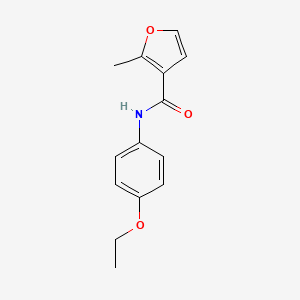 molecular formula C14H15NO3 B4907678 N-(4-ethoxyphenyl)-2-methylfuran-3-carboxamide 