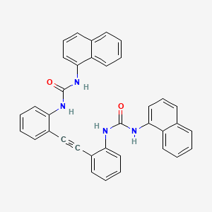 molecular formula C36H26N4O2 B4907689 N',N'''-(1,2-ethynediyldi-2,1-phenylene)bis(N-1-naphthylurea) 