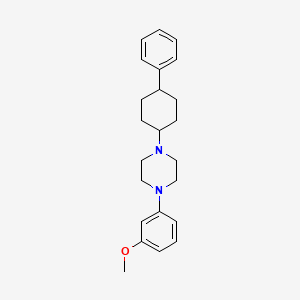 1-(3-methoxyphenyl)-4-(4-phenylcyclohexyl)piperazine