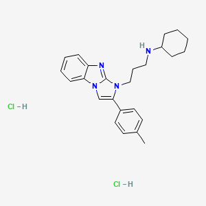 N-{3-[2-(4-methylphenyl)-1H-imidazo[1,2-a]benzimidazol-1-yl]propyl}cyclohexanamine dihydrochloride