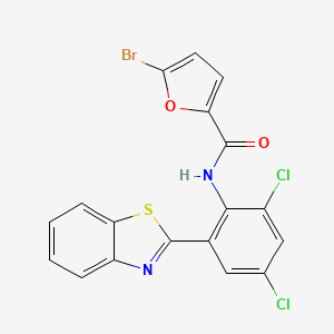 N-[2-(1,3-benzothiazol-2-yl)-4,6-dichlorophenyl]-5-bromo-2-furamide