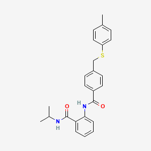 N-isopropyl-2-[(4-{[(4-methylphenyl)thio]methyl}benzoyl)amino]benzamide