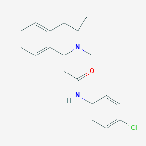 molecular formula C20H23ClN2O B4907752 N-(4-chlorophenyl)-2-(2,3,3-trimethyl-1,2,3,4-tetrahydro-1-isoquinolinyl)acetamide CAS No. 303011-75-8