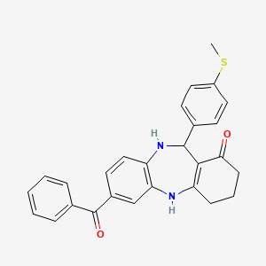 7-benzoyl-11-[4-(methylthio)phenyl]-2,3,4,5,10,11-hexahydro-1H-dibenzo[b,e][1,4]diazepin-1-one