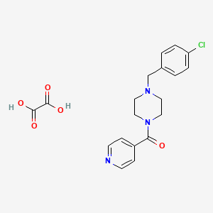 1-(4-chlorobenzyl)-4-isonicotinoylpiperazine oxalate