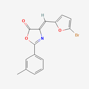 4-[(5-bromo-2-furyl)methylene]-2-(3-methylphenyl)-1,3-oxazol-5(4H)-one