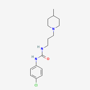 N-(4-chlorophenyl)-N'-[3-(4-methyl-1-piperidinyl)propyl]urea