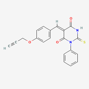 1-phenyl-5-[4-(2-propyn-1-yloxy)benzylidene]-2-thioxodihydro-4,6(1H,5H)-pyrimidinedione