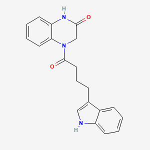 4-[4-(1H-indol-3-yl)butanoyl]-3,4-dihydro-2(1H)-quinoxalinone