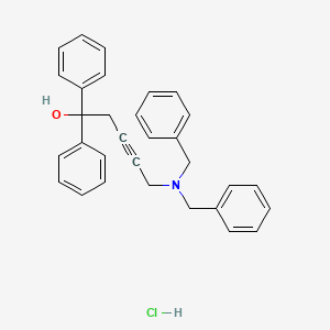 5-(dibenzylamino)-1,1-diphenyl-3-pentyn-1-ol hydrochloride