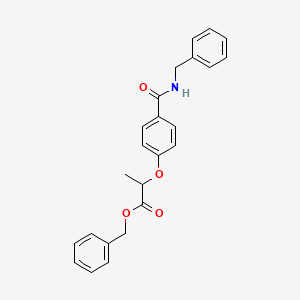 molecular formula C24H23NO4 B4907926 benzyl 2-{4-[(benzylamino)carbonyl]phenoxy}propanoate 