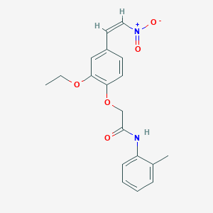 2-[2-ethoxy-4-(2-nitrovinyl)phenoxy]-N-(2-methylphenyl)acetamide