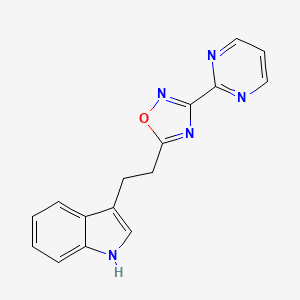 3-{2-[3-(2-pyrimidinyl)-1,2,4-oxadiazol-5-yl]ethyl}-1H-indole