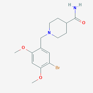 1-(5-bromo-2,4-dimethoxybenzyl)-4-piperidinecarboxamide