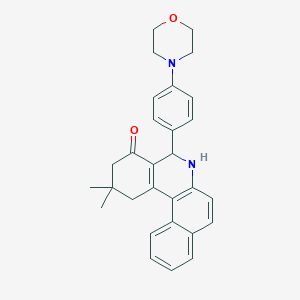 2,2-DIMETHYL-5-[4-(MORPHOLIN-4-YL)PHENYL]-1H,2H,3H,4H,5H,6H-BENZO[A]PHENANTHRIDIN-4-ONE