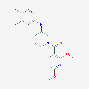 1-[(2,6-dimethoxy-3-pyridinyl)carbonyl]-N-(3,4-dimethylphenyl)-3-piperidinamine