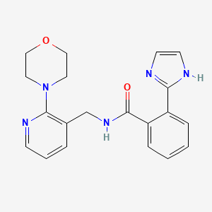 molecular formula C20H21N5O2 B4908009 2-(1H-imidazol-2-yl)-N-{[2-(4-morpholinyl)-3-pyridinyl]methyl}benzamide 