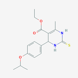 molecular formula C17H22N2O3S B4908024 ethyl 4-(4-isopropoxyphenyl)-6-methyl-2-thioxo-1,2,3,4-tetrahydro-5-pyrimidinecarboxylate 