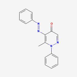 6-Methyl-1-phenyl-5-phenyldiazenylpyridazin-4-one